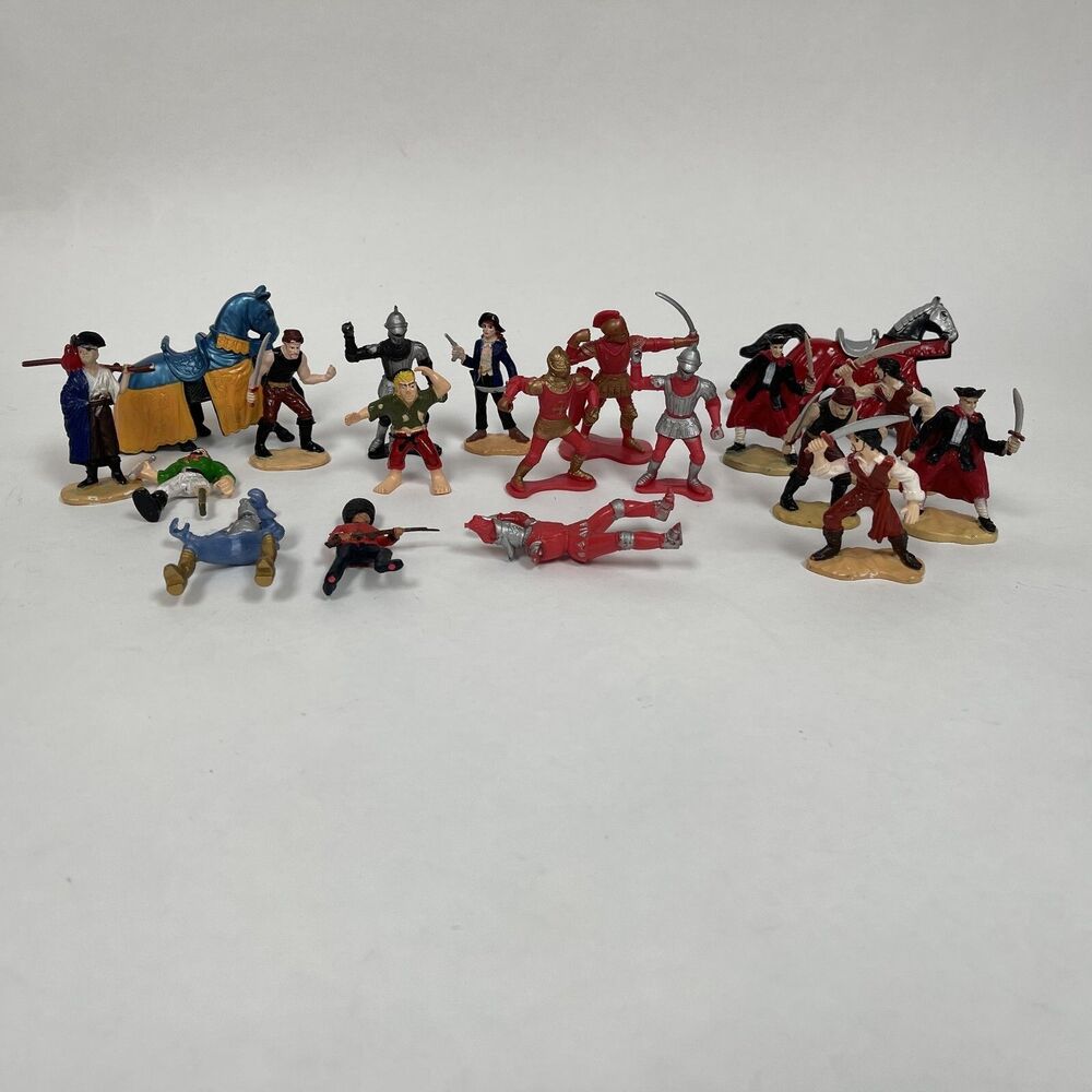 Safari Ltd. Pirates Horses Parrots Knights Figures Lot